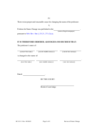Form DC6:9.3 Decree of Name Change - Nebraska, Page 2