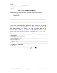 Form CC16:2.34M Packet Mb - Guardianship and/or Conservator for a Minor With Budget Annual Report - Nebraska, Page 10