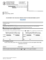 Statement of Change/Designation of Registered Agent - Washington, Page 3