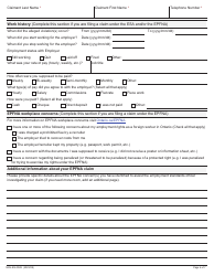 Form MOL-ES-002E Claim Form - Ontario, Canada, Page 6