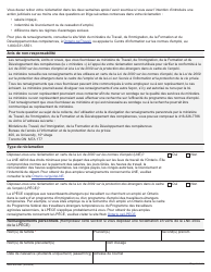 Forme MOL-ES-002F Formulaire De Reclamation - Ontario, Canada (French), Page 2