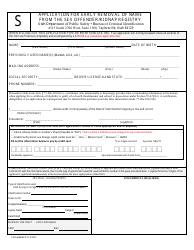 Application for Early Removal of Name From the Sex Offender/Kidnap Registry - Utah, Page 2