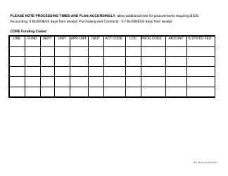 Purchase of Goods/Services Requisition Form - Colorado, Page 3