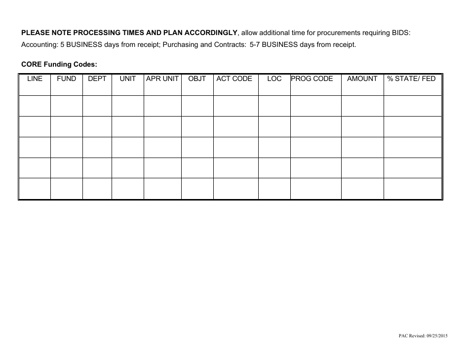 Purchase of Goods / Services Requisition Form - Colorado, Page 3