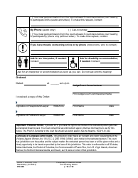 Form PO030 Temporary Protection Order and Hearing Notice - Washington, Page 10