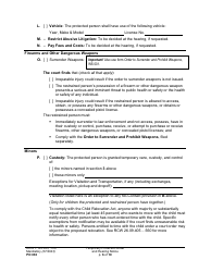 Form PO030 Temporary Protection Order and Hearing Notice - Washington, Page 6