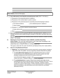 Form PO030 Temporary Protection Order and Hearing Notice - Washington, Page 8