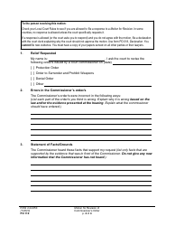 Form PO110 Motion for Revision of Commissioner&#039;s Order - Washington, Page 2