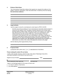 Form PO110 Motion for Revision of Commissioner&#039;s Order - Washington, Page 3