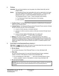 Form FL All Family150 Restraining Order - Washington, Page 2