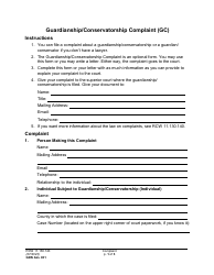 Document preview: Form GDN ALL031 Guardianship/Conservatorship Complaint (Gc) - Washington