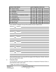 Form FL Parentage382 Response to Petition to Stop Parentage Based on Sexual Assault - Washington, Page 2