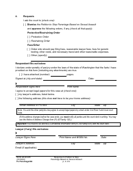 Form FL Parentage382 Response to Petition to Stop Parentage Based on Sexual Assault - Washington, Page 4