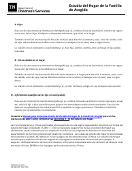Formulario CS-0961 Estudio Del Hogar De La Familia De Acogida - Tennessee (Spanish), Page 7