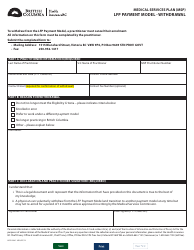 Document preview: Form HLTH2981 Medical Services Plan (Msp) Lfp Payment Model - Withdrawal - British Columbia, Canada