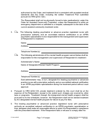 Form 3C-P-555 Order Granting or Dismissing Petition for Assisted Community Treatment - Hawaii, Page 7