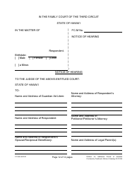Form 3C-P-559 Petition for Additional Period of Assisted Community Treatment - Hawaii, Page 12