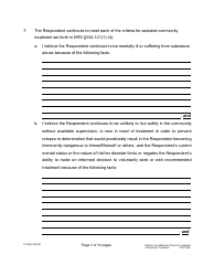 Form 3C-P-559 Petition for Additional Period of Assisted Community Treatment - Hawaii, Page 3