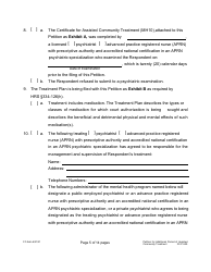 Form 3C-P-559 Petition for Additional Period of Assisted Community Treatment - Hawaii, Page 5