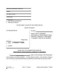 Document preview: Form 3C-P-558 Objection to Intended Discharge of Respondent From Assisted Community Treatment - Hawaii