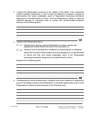 Form 3C-P-558 Objection to Intended Discharge of Respondent From Assisted Community Treatment - Hawaii, Page 3