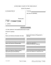 Form 3C-P-558 Objection to Intended Discharge of Respondent From Assisted Community Treatment - Hawaii, Page 6