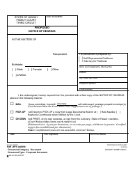 Document preview: Form 3C-P-554 Proposed Notice of Hearing - Hawaii