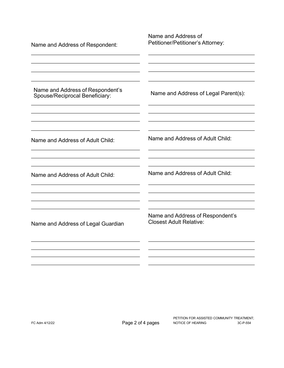 Form 3C-P-554 Proposed Notice of Hearing - Hawaii, Page 3