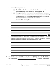 Form 3C-P-553 Petition for Assisted Community Treatment - Hawaii, Page 4