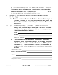 Form 3C-P-553 Petition for Assisted Community Treatment - Hawaii, Page 5