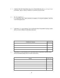 Form 2F-P-466 Ex Parte Petition for an Hrs 586 Temporary Restraining Order - Hawaii, Page 4