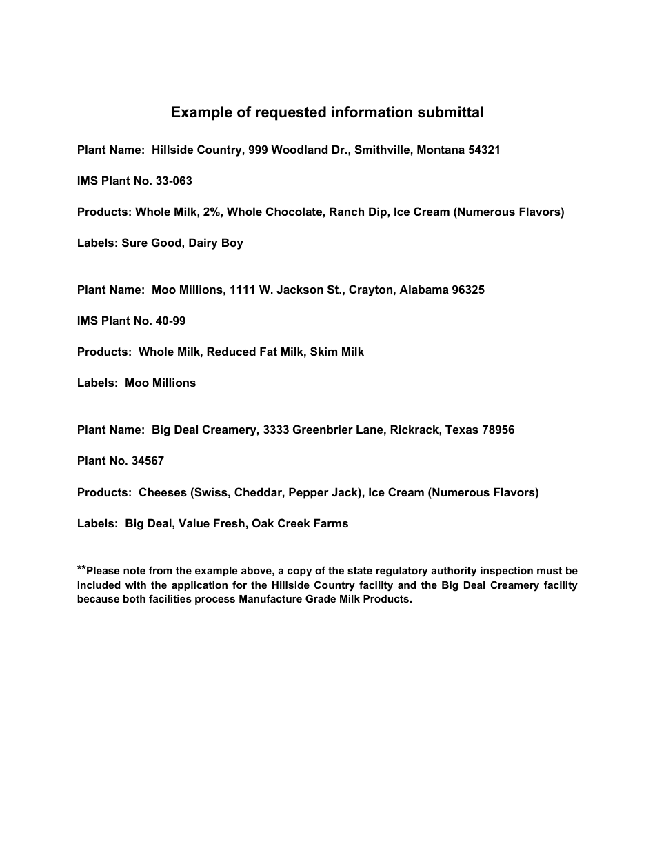 Application for Permit to Import Milk and Milk Products - Oklahoma, Page 3