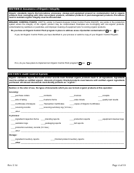 Form FS-5119 Organic Process/Handling Application - Oklahoma, Page 4
