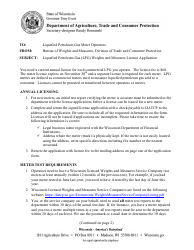 Document preview: Form TR-WM-79B Liquefied Petroleum Gas (Lpg) Meter Operator License Application - Wisconsin