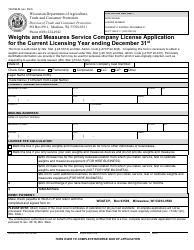 Form TR-WM-54 Weights and Measures Service Company License Application - Wisconsin, Page 3