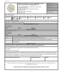 Document preview: Form TR-WM-55 Vehicle Scale Operator License Application - Wisconsin