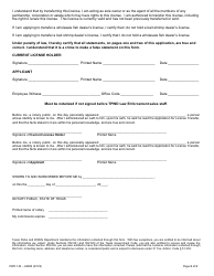Form PWD140 Application for License Transfer - Texas, Page 2