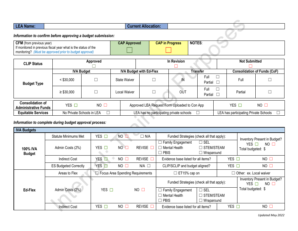 Georgia (United States) Title IV, Part a Budget Review Checklist for ...