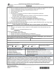 Document preview: DSHS Formulario 14-439 Washcap Solicitud - Washington (Spanish)