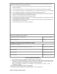 DSHS Form 18-334 Your Options for Child Support Collection While Receiving Temporary Assistance for Needy Families (TANF) - Washington (Portuguese), Page 2