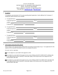 Form 663 Energy Auditor Checklist and Application - Nevada, Page 3