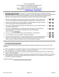 Form 663 Energy Auditor Checklist and Application - Nevada, Page 4