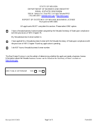 Form 663 Energy Auditor Checklist and Application - Nevada, Page 5