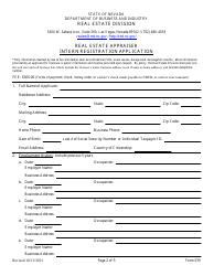 Form 539 Real Estate Appraiser Intern Registration Application - Nevada, Page 2