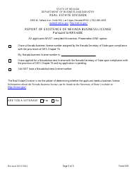 Form 539 Real Estate Appraiser Intern Registration Application - Nevada, Page 5