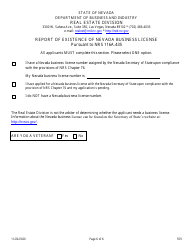 Form 559 Community Manager Application - Nevada, Page 6