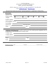 Form 665A Registration of Asset Management Company Principal - Nevada, Page 2