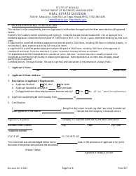Form 537 Original Licensing Application for Residential/General Appraiser - Nevada, Page 5