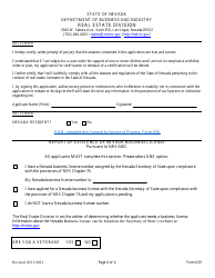Form 639 Ios/Energy Auditor - Application for Reinstatement - Nevada, Page 4