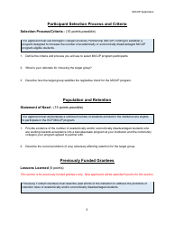 Michigan College/University Partnership (Micup) Program Application - Michigan, Page 5